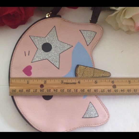 Betsey Johnson Unicorn Wristlet Bag Purse Wallet - Picture 8 of 16